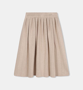 تنورة بطيات بقطن عضوي