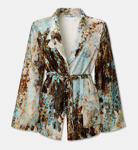 Sfizio Marble Fabric Belted Shirt Jacket, Packshot View