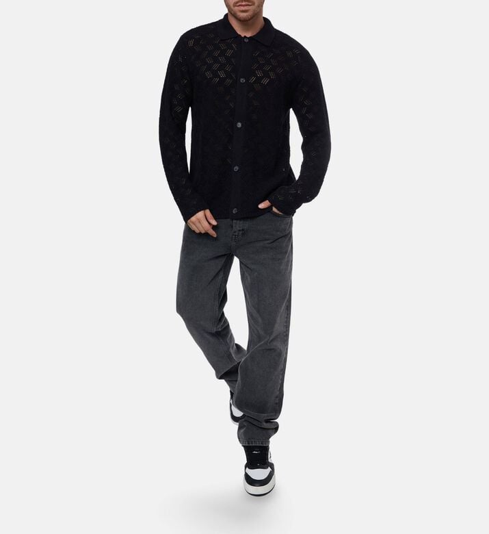 Les Deux Shirt Eloi, Black, L, Model View