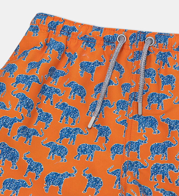 Junior Boy Mini Elephant Printed Swim Shorts Junior Boy Mini Elephant Printed Swim Shorts