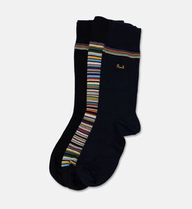 Paul Smith Multi-colored Striped 3-piece Socks Pack, Packshot View