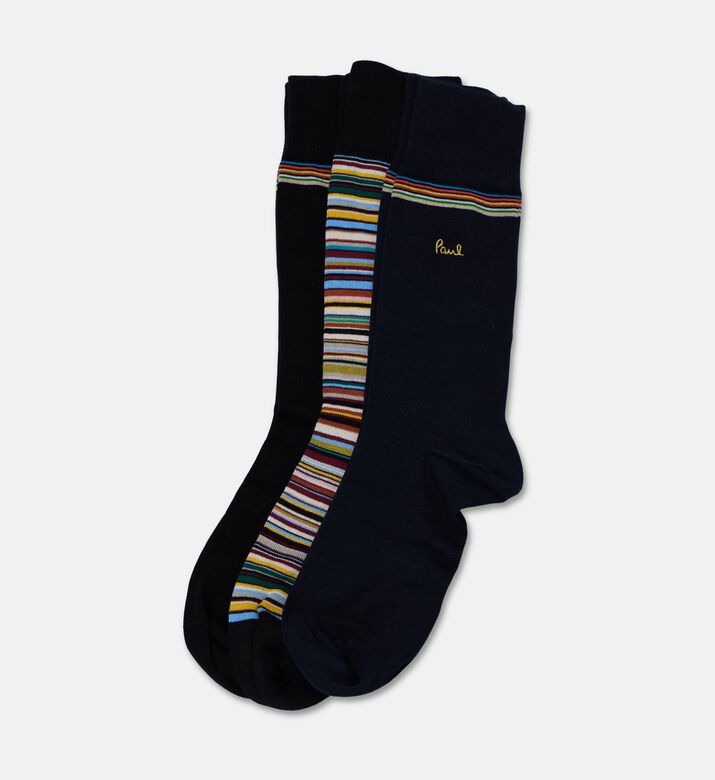Paul Smith Multi-colored Striped 3-piece Socks Pack, Packshot View