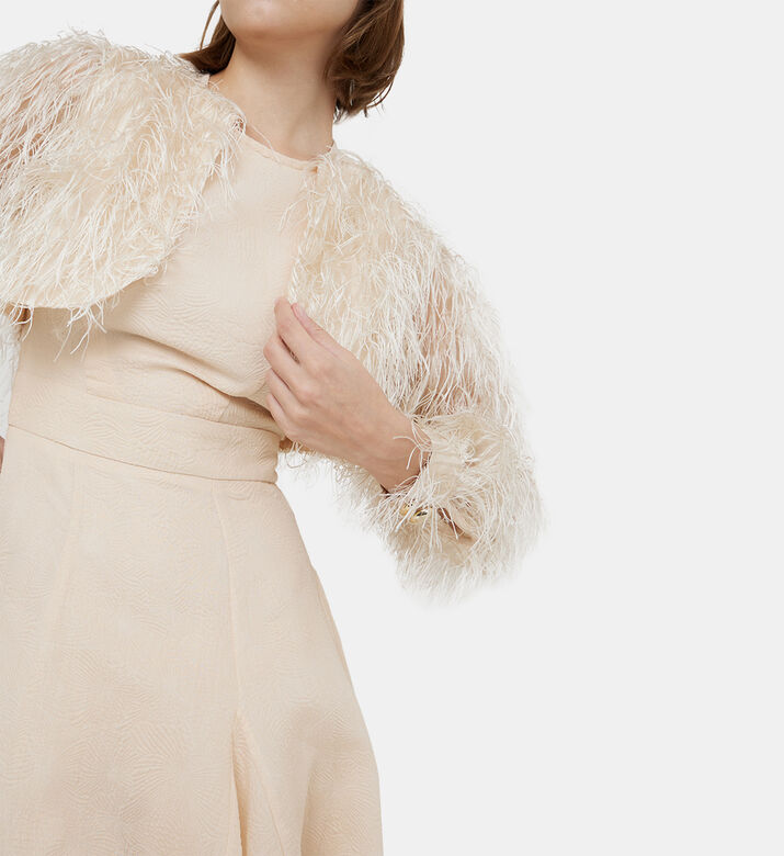 Swirling Shape Flared Dress