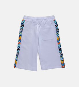 Sides Zigzag Print Shorts