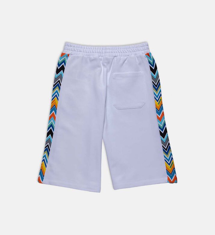 Sides Zigzag Print Shorts