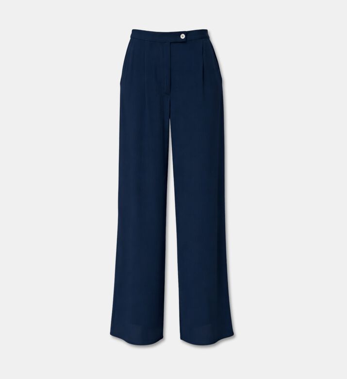 Beatrice B Button Closure Slip Pockets Pants, Packshot View