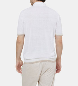 بولو كريب بخيوط قطن وكتان