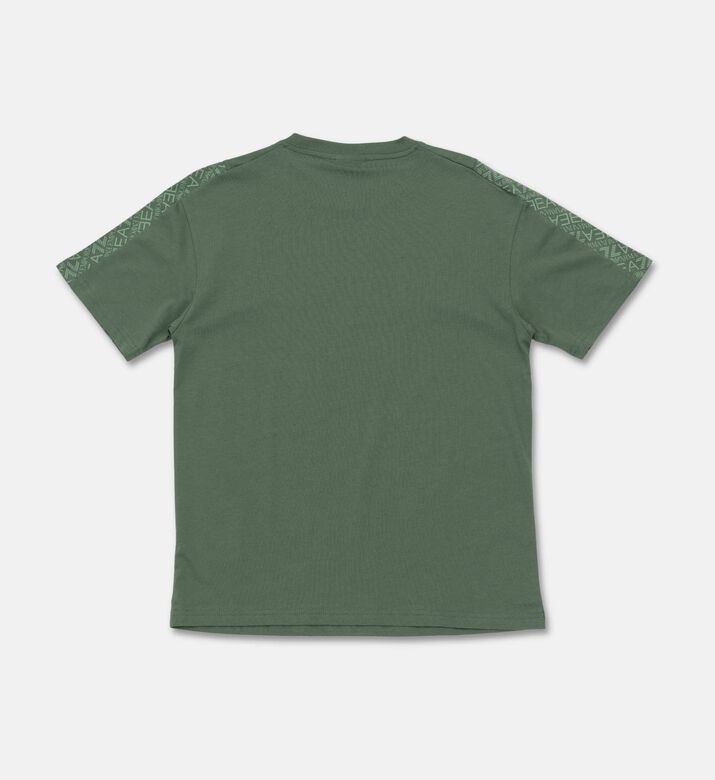 EA7 Cotton Short-sleeve Straight Hem T-shirt, Packshot View