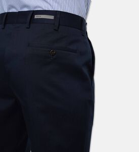 Corneliani Tailored Stretch Trousers, Dark-blue, 54, Model View