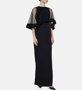 Beaded Sleeveless Flared Dress Beaded Sleeveless Flared Dress