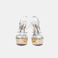 Natalia Pearl Heeled Satin Sandals