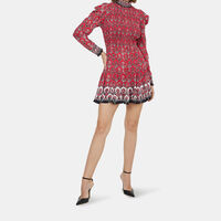 Elvira Smocked Mock Neck Mini Dress