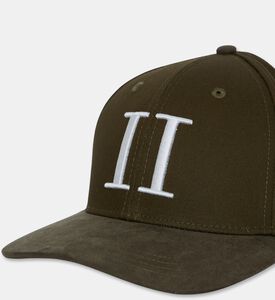 Les Deux Structured Logo Baseball Cap, Olive, Fs, Packshot View