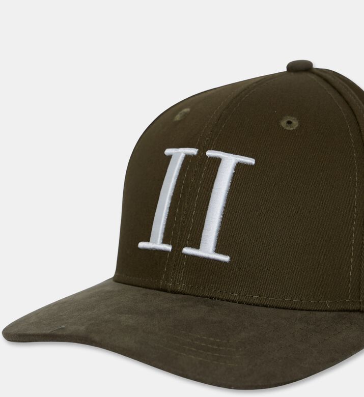 Les Deux Structured Logo Baseball Cap, Olive, Fs, Packshot View