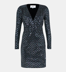 فستان مزين بالترتر من فلافي