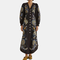 Stitched Midi Dress