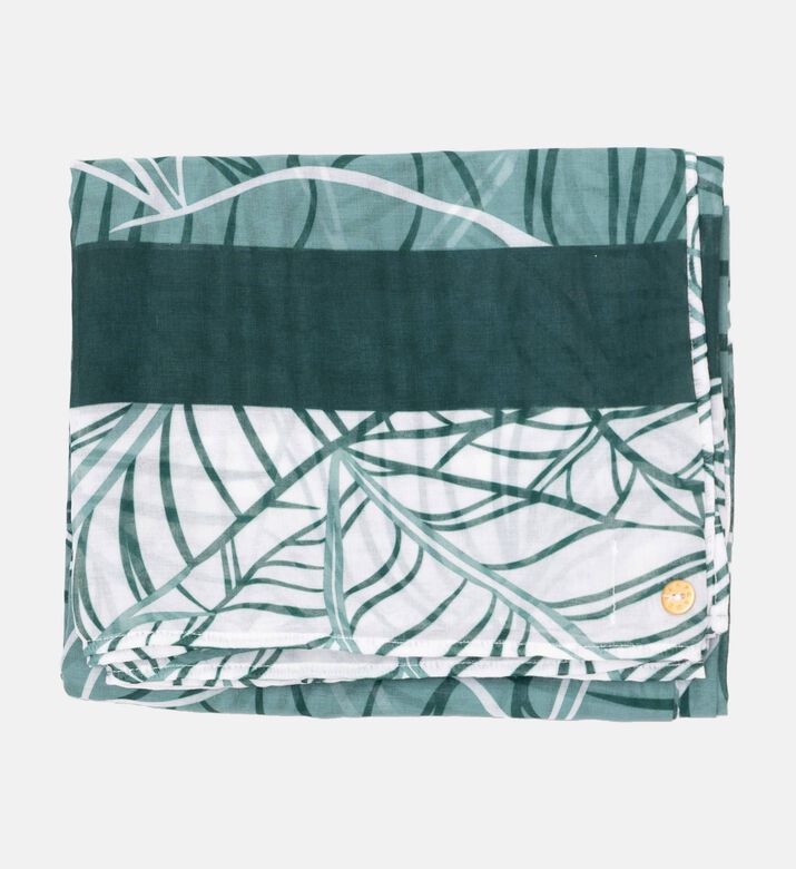 Palmacea Printed Sarong Cover-up, Dark-green, Packshot View