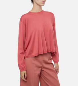 Crewneck Long-sleeve Cropped Sweater Crewneck Long-sleeve Cropped Sweater