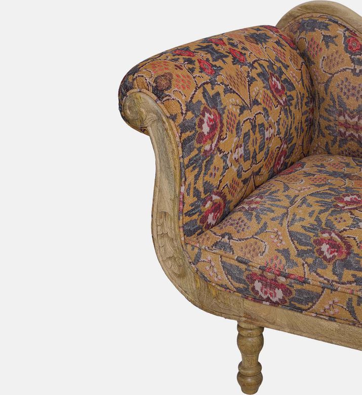 Home Deco and More Antoinette Chenille Digital Printed Chaise, Packshot View