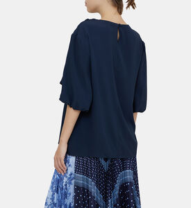 Drape Detail Short Sleeve Top