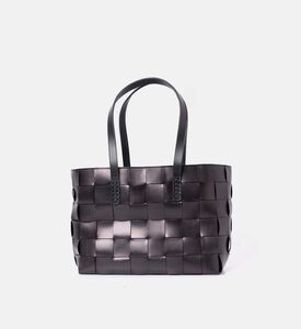 Dragon Diffusion Japan Handwoven Leather Tote Bag, Black, Packshot View