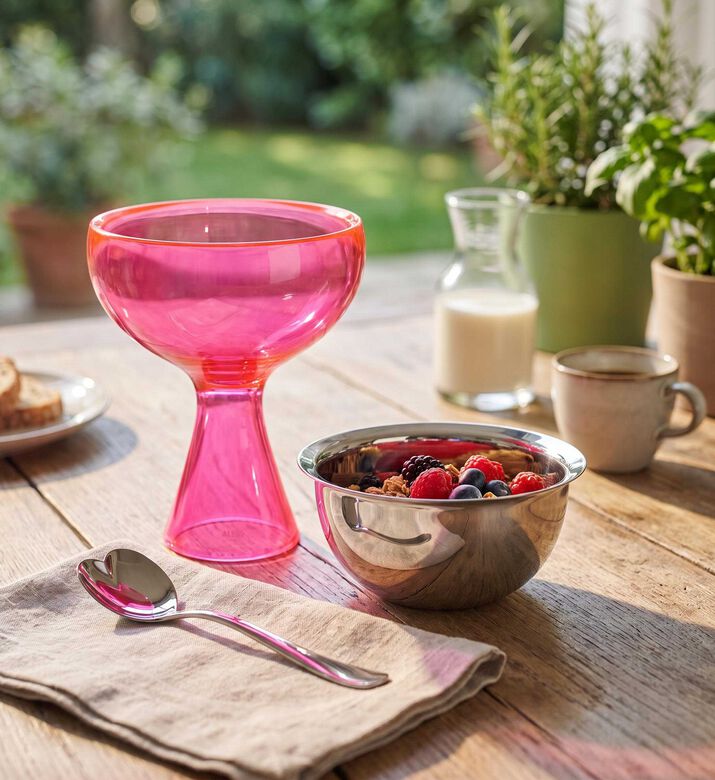 Alessi Big Love Bowl Spoon Set, Model View