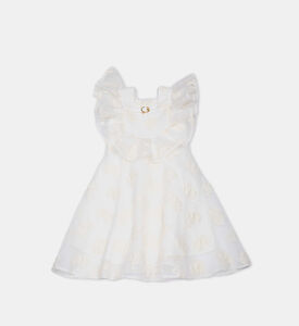 فستان بياقة منفوشة