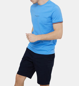 تيشيرت قطن بخطوط عريضة بلوغو