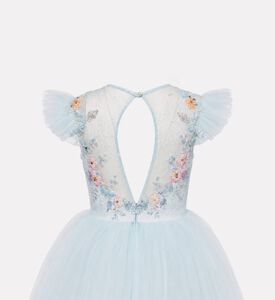 Lelyte Floral-embroidery Sheer Lace Dress, Packshot View