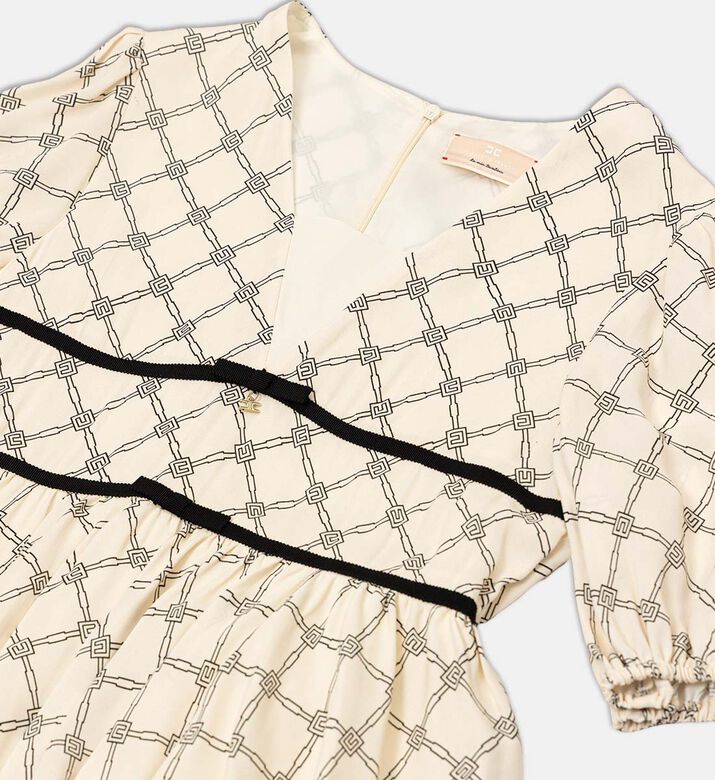 Chain-link Tiered Dress