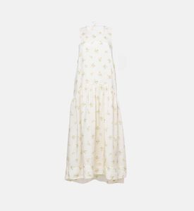 Floral-print Sleeveless Midi Dress