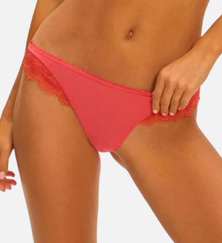 Embroidered Low-rise Tanga