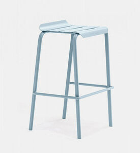 Ezeis Alicante Aluminum Bar Stool, Blue, Packshot View