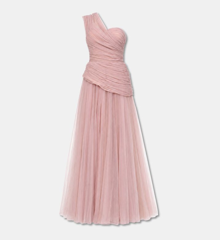 AAVVA Asymmetric Draped Tulle Gown, Packshot View