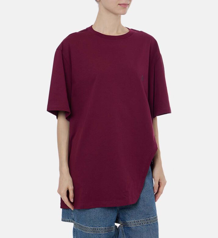 Side Slit Short-sleeve T-shirt