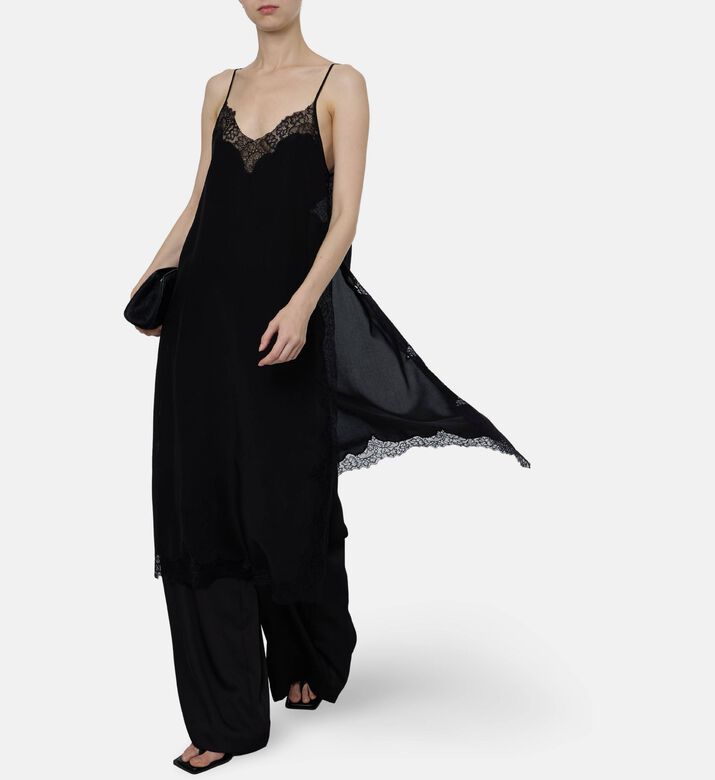 Mes Demoiselles Balma Silk Flared Dress, Model View