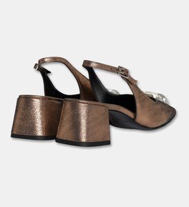 Baldinini Metallic Slingback Pumps, Packshot View