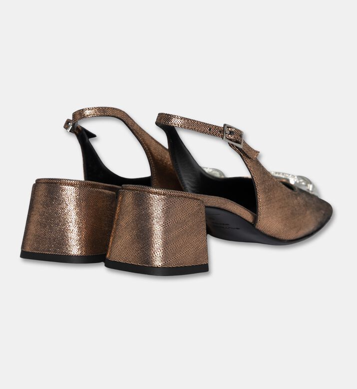 Baldinini Metallic Slingback Pumps, Packshot View