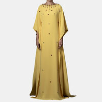 Floor-length Bead Embellishments Kaftan