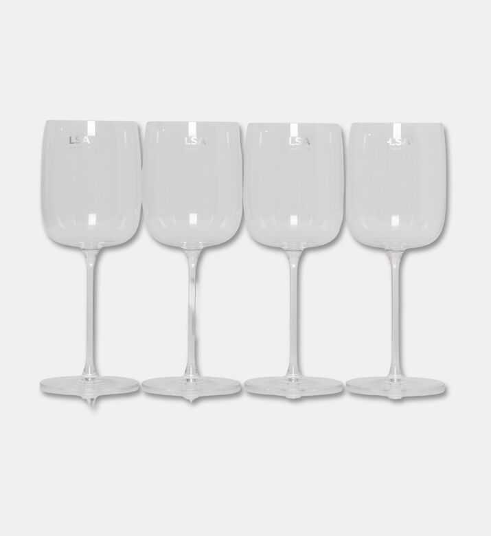 Lsa Borough Wine Glass 4-piece Set, Transparent, 380-ml, Packshot View