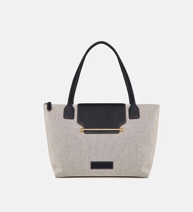 Travel Textured Italian Canvas Tote Bag