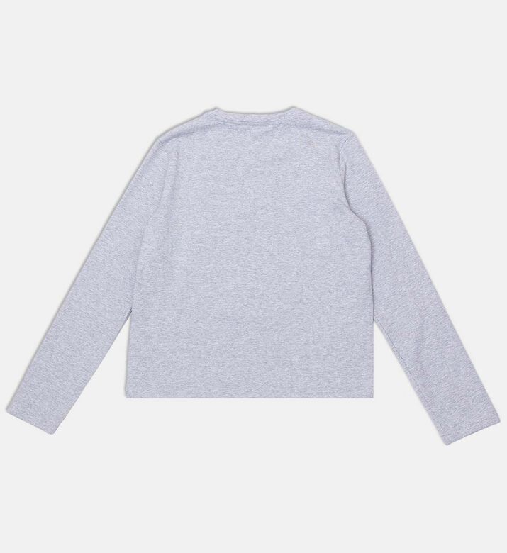 Knit Teddy Bear-print Top
