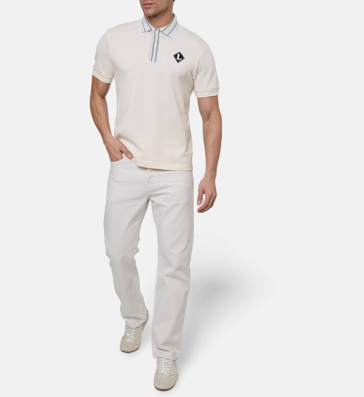 Lacoste Polo, Beige, L, Model View