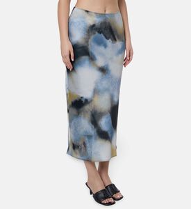 Samsoe Saagneta Long Satin Skirt, Model View