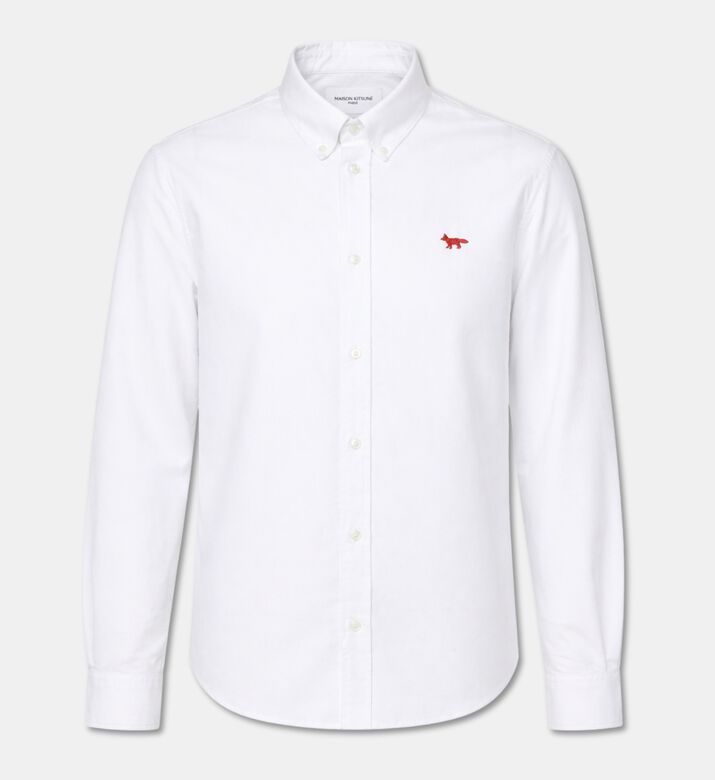 Maison Kitsune Contrast Logo Adjustable Cuffs Shirt, Packshot View
