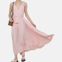 Folds Pleated Panels Dress