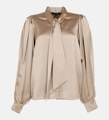 Candya Pussy-bow Collar Shirt