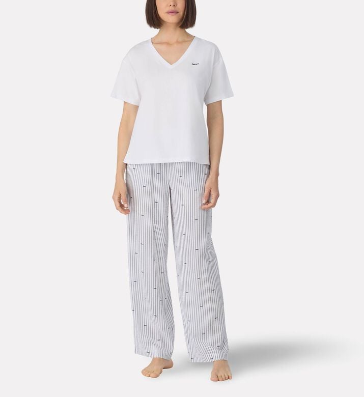 DKNY Viscose Long Pajama Set, Model View