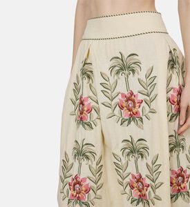 Sand Tropical Floral Embroidered Maxi Skirt Sand Tropical Floral Embroidered Maxi Skirt