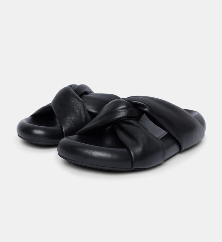 Twisted Leather Bubble Sandal Twisted Leather Bubble Sandal